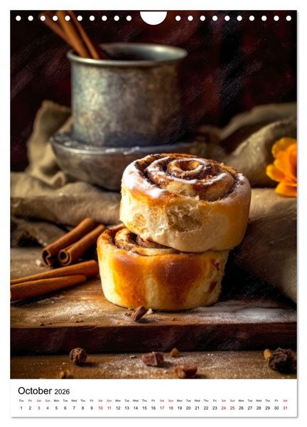 Produktbild: Yummy Bakes (Wall Calendar 2026 DIN A4 portrait), CALVENDO 12 Month Wall Calendar