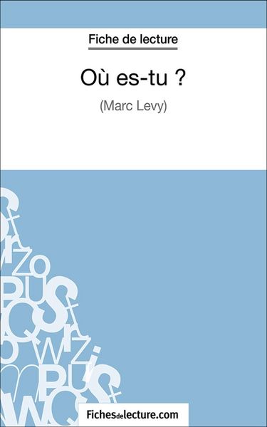 Produktbild: O&ugrave; es-tu ?