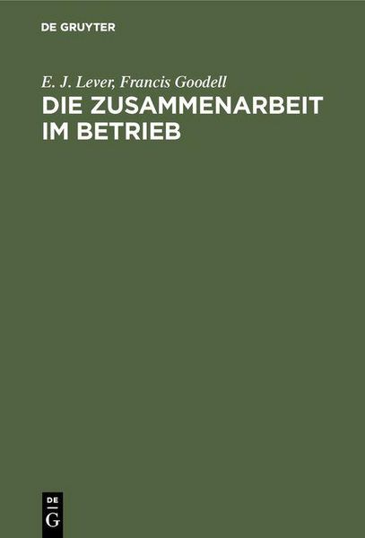 Produktbild: Die Zusammenarbeit im Betrieb