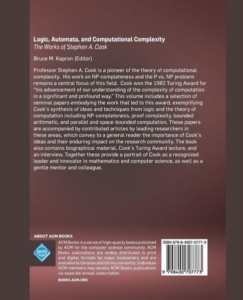 Produktbild: Logic, Automata, and Computational Complexity