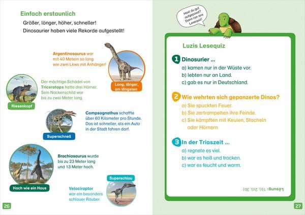 Produktbild: WAS IST WAS Erstes Lesen. Dinosaurier