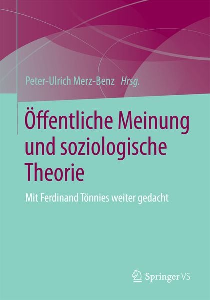 Produktbild: &Ouml;ffentliche Meinung und soziologische Theorie