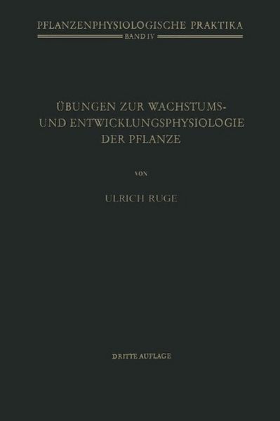 Produktbild: &Uuml;bungen zur Wachstums- und Entwicklungsphysiologie der Pflanze