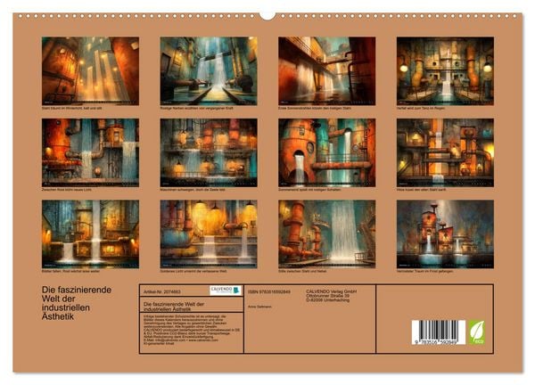 Produktbild: Die faszinierende Welt der industriellen &Auml;sthetik (hochwertiger Premium Wandkalender 2026 DIN A2 quer), Kunstdruck in Hochglanz