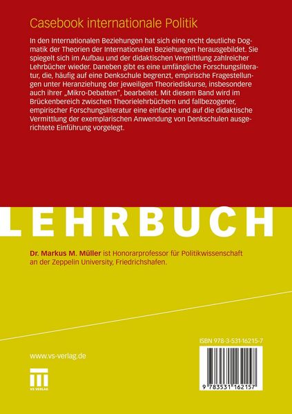 Produktbild: Casebook internationale Politik