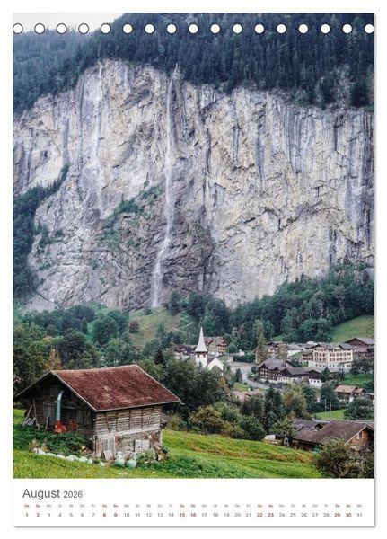 Produktbild: Schweiz (Tischkalender 2026 DIN A5 hoch), CALVENDO Monatskalender