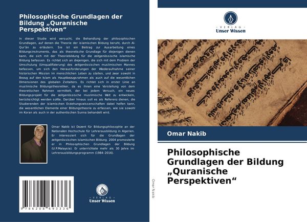 Produktbild: Philosophische Grundlagen der Bildung "Quranische Perspektiven"