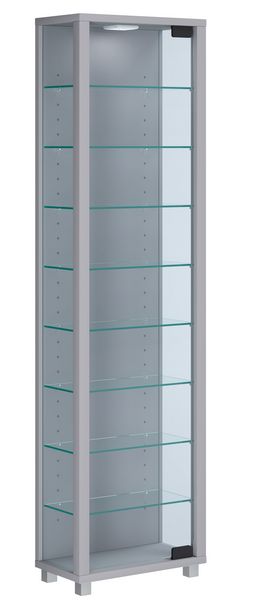 Produktbild: Holz Glas Stand Vitrine Sammelvitrine Edana Maxi