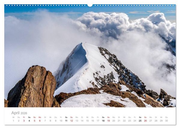 Produktbild: Walliser Alpen &ndash; Europas &raquo;kleiner&laquo; Himalaya (Wandkalender 2026 DIN A2 quer), CALVENDO Monatskalender