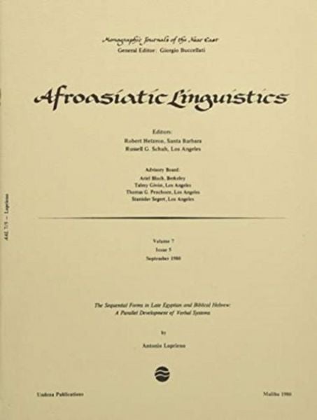 Produktbild: Loprieno, A: Sequential Forms in Late Egyptian and Biblical