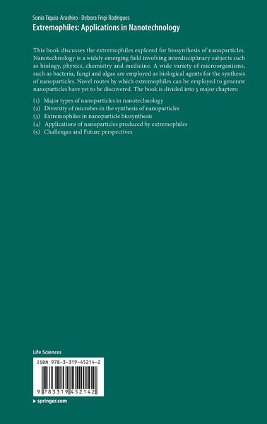 Produktbild: Extremophiles: Applications in Nanotechnology