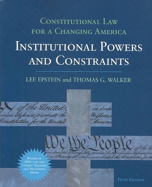 Produktbild: Constitutional Law for a Changing America: Institutional Powers and Constraints