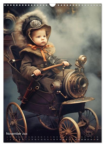 Produktbild: Steampunk Kinderwelt (Wandkalender 2026 DIN A3 hoch), CALVENDO Monatskalender
