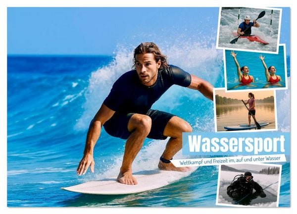 Wassersport. Wettkampf und Freizeit im, auf und unter Wasser (Wandkalender 2026 DIN A4 quer), CALVENDO Monatskalender
