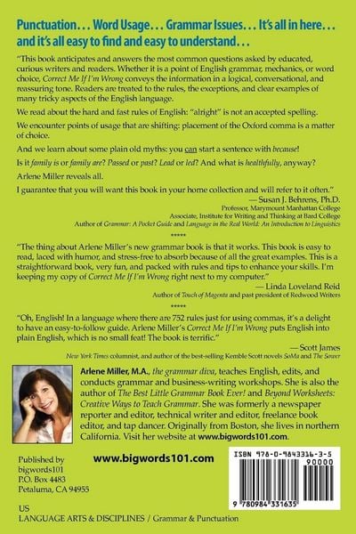 Produktbild: Correct Me If I'm Wrong: Getting Your Grammar, Punctuation, and Word Usage Right!