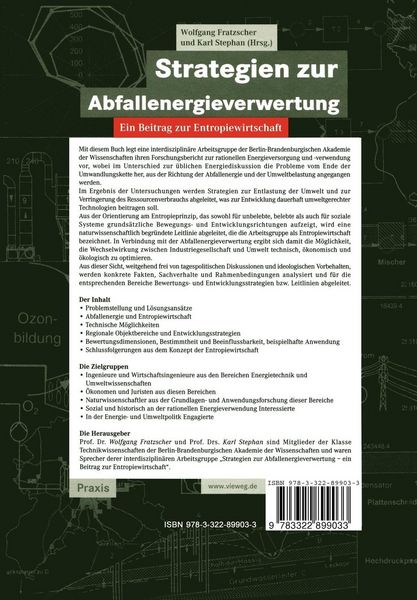 Produktbild: Strategien zur Abfallenergieverwertung