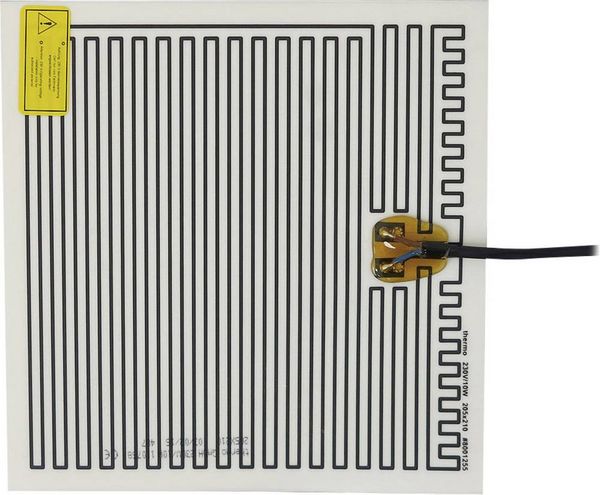 Produktbild: Thermo TECH Polyester Heizfolie selbstklebend 230V 10W Schutzart IPX4 (L x B) 210mm x 205mm