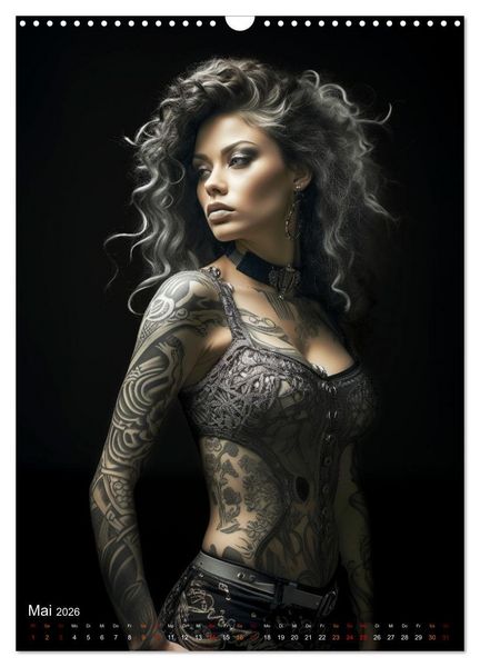 Produktbild: Tattoo Kunst auf der Haut (Wandkalender 2026 DIN A3 hoch), CALVENDO Monatskalender