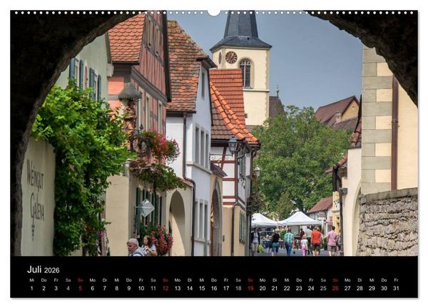 Produktbild: Sommerach - Perle der Mainschleife (hochwertiger Premium Wandkalender 2026 DIN A2 quer), Kunstdruck in Hochglanz
