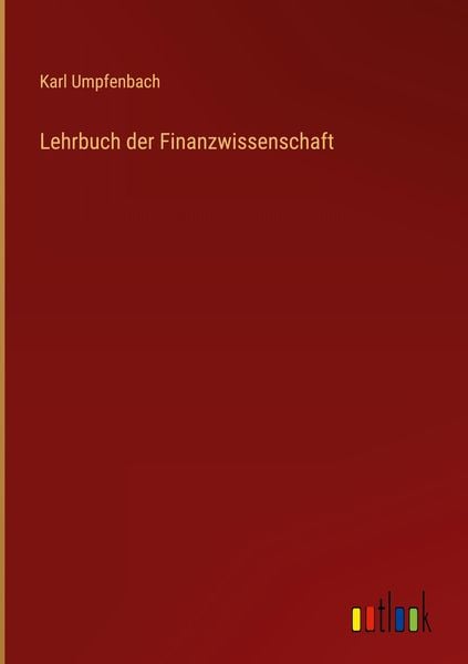 Produktbild: Lehrbuch der Finanzwissenschaft