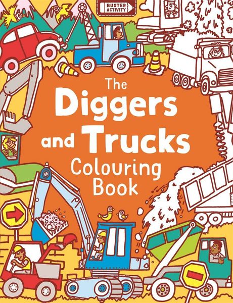 Produktbild: Diggers and Trucks Colouring Book