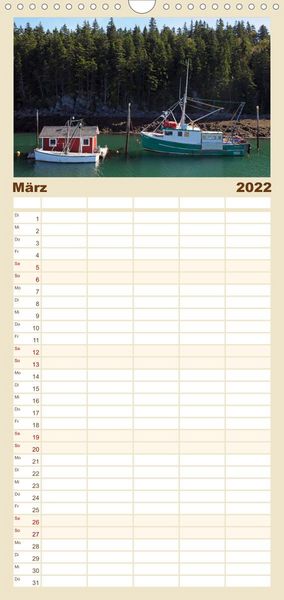Produktbild: Familienplaner Kanadas Osten (Wandkalender 2022 , 21 cm x 45 cm, hoch)