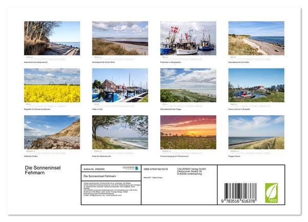 Produktbild: Die Sonneninsel Fehmarn (Wandkalender 2026 DIN A4 quer), CALVENDO Monatskalender