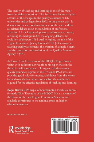 Produktbild: Quality Assurance in Higher Education