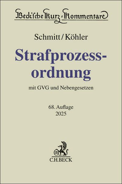 Produktbild: Strafprozessordnung. StPO