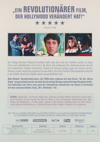Produktbild: Die Reifepr&uuml;fung - 50th Anniversary Edition [2 DVDs]