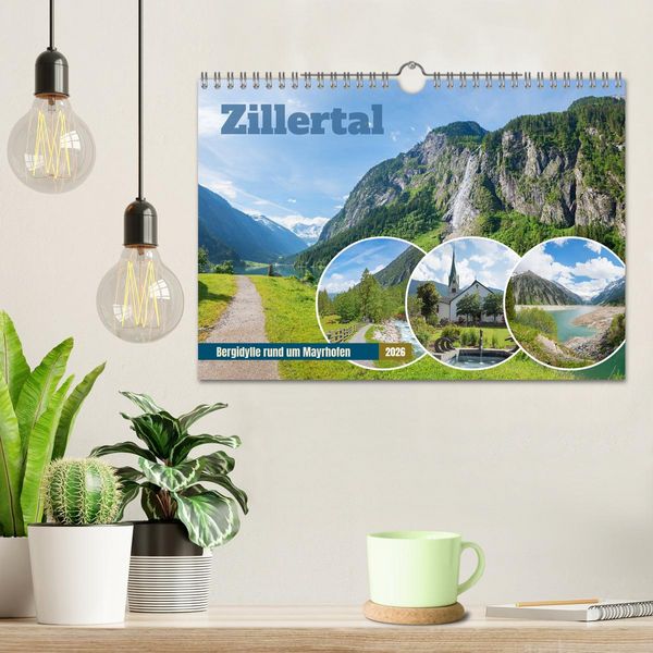 Produktbild: Zillertal - Bergidylle rund um Mayrhofen 2026 (Wandkalender 2026 DIN A4 quer), CALVENDO Monatskalender