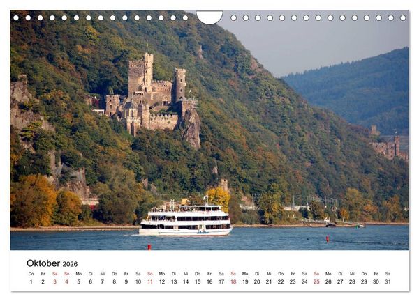 Produktbild: Rhein und Burgen (Wandkalender 2026 DIN A4 quer), CALVENDO Monatskalender