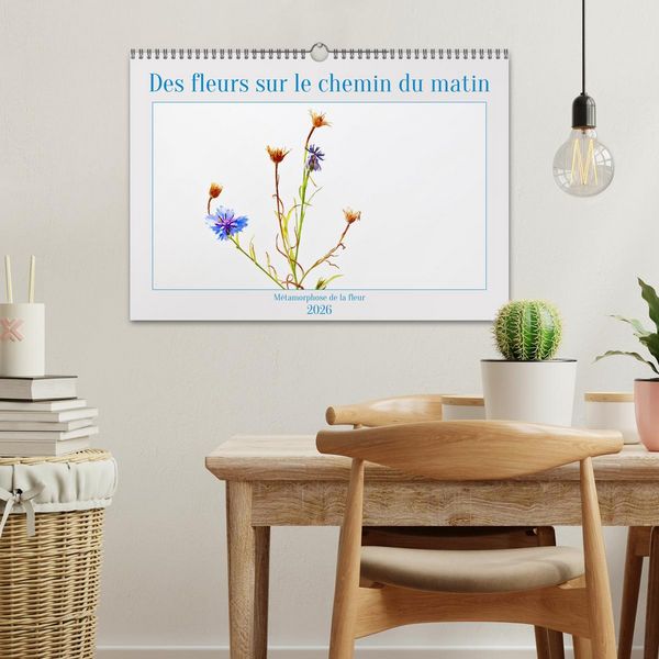 Produktbild: Des fleurs sur le chemin du matin (Calendrier mural 2026 DIN A3 vertical), CALVENDO calendrier mensuel