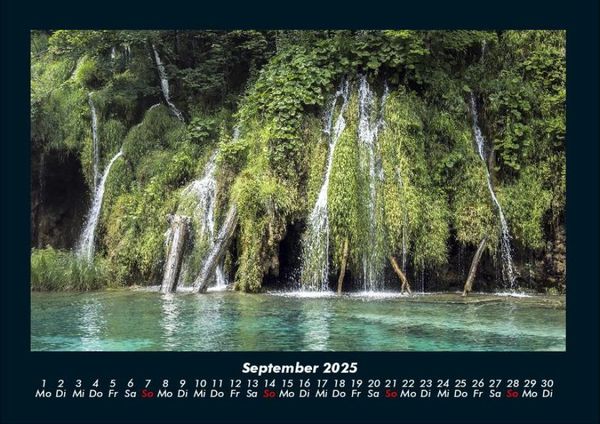 Produktbild: Wasserf&auml;lle 2025 Fotokalender DIN A4