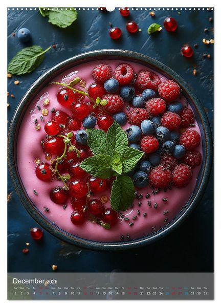 Produktbild: Smoothie Bowl Bliss (Wall Calendar 2026 DIN A2 portrait), CALVENDO 12 Month Wall Calendar