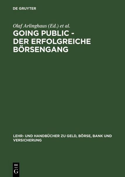 Produktbild: Going Public - Der erfolgreiche B&ouml;rsengang