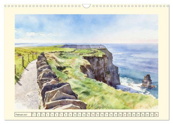 Produktbild: Irland - Spektakul&auml;re Natur und Geschichte (Wandkalender 2027 DIN A3 quer), CALVENDO Monatskalender