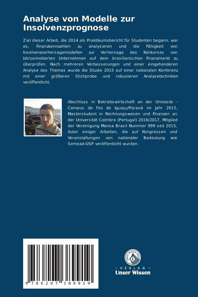 Produktbild: Analyse von Modelle zur Insolvenzprognose