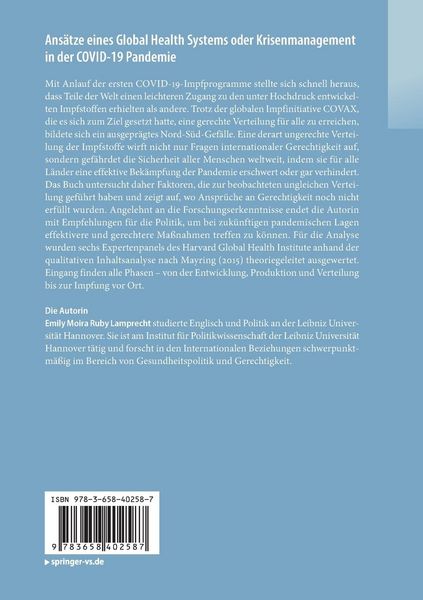 Produktbild: Ans&auml;tze eines Global Health Systems oder Krisenmanagement in der COVID-19 Pandemie