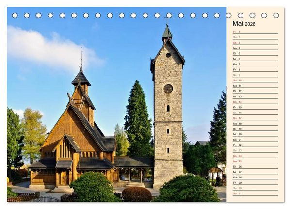 Produktbild: Riesengebirge (Tischkalender 2026 DIN A5 quer), CALVENDO Monatskalender