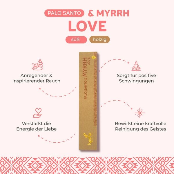 Palo Santo & Myrrhe Räucherstäbchen