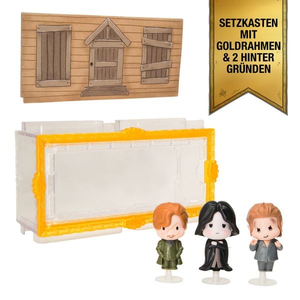 Produktbild: Wizarding World Harry Potter - Micro Magical Moments Sammelfiguren Multipack "Rivalen mit Remus Lupin, Severus Snape, Peter Pettigrew und Setzkasten