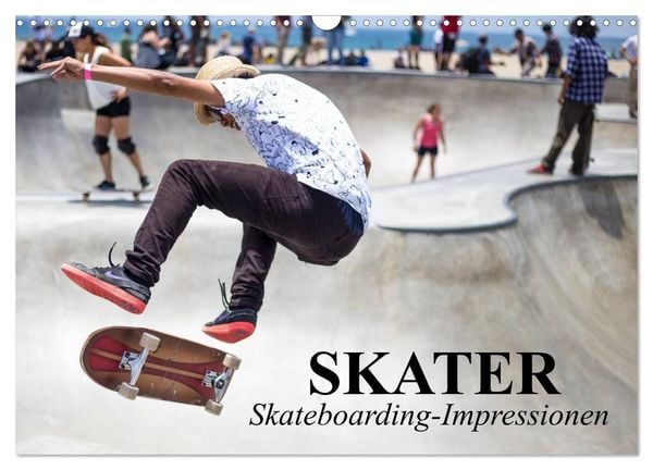 Produktbild: Skater. Skateboarding-Impressionen (Wandkalender 2026 DIN A3 quer), CALVENDO Monatskalender