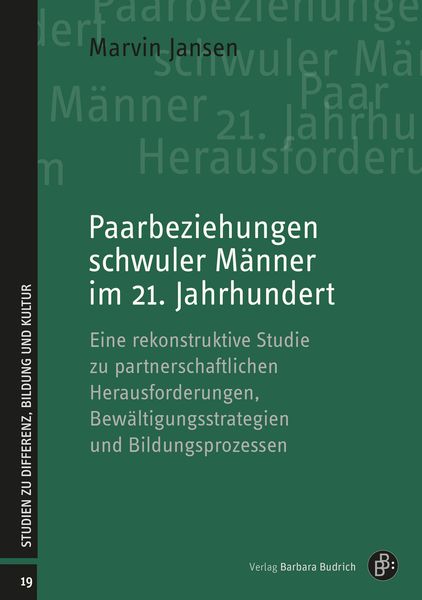 Produktbild: Paarbeziehungen schwuler M&auml;nner im 21. Jahrhundert