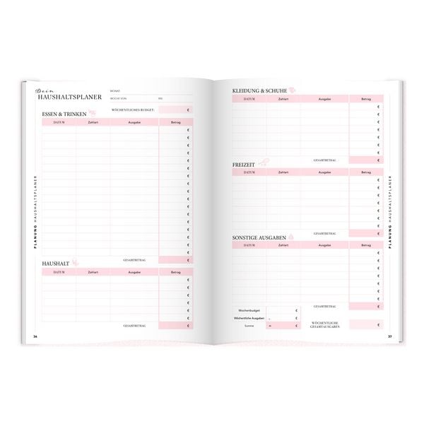 Produktbild: Women save Money | Haushalts- und Finanzplaner f&uuml;r Frauen inkl. Spar-Tipps und Spar Challenge f&uuml;r Einnahmen und Ausgaben | Rosa Budgetplaner f&uuml;r 1 Jahr
