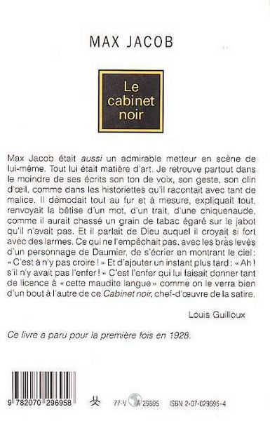 Produktbild: Le Cabinet noir