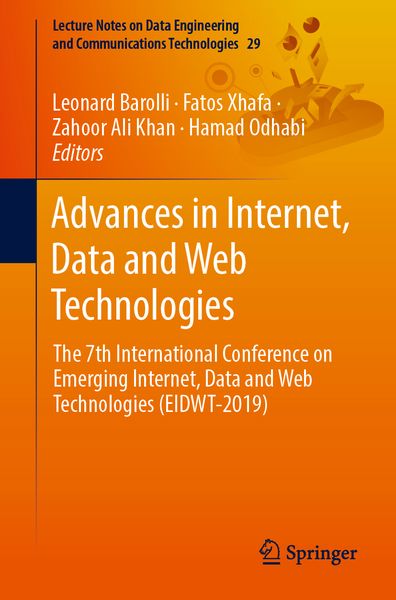 Produktbild: Advances in Internet, Data and Web Technologies