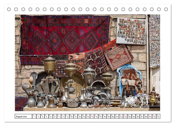 Produktbild: Baku - Erd&ouml;l, Sozialismus und Welterbe (Tischkalender 2026 DIN A5 quer), CALVENDO Monatskalender