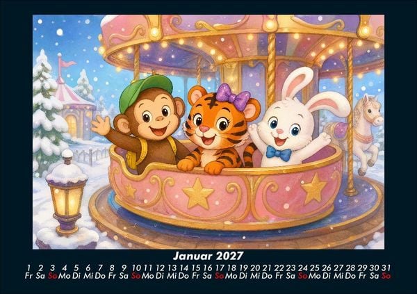 Produktbild: Ein Jahr voller Freizeitpark-Abenteuer 2027 Fotokalender DIN A5