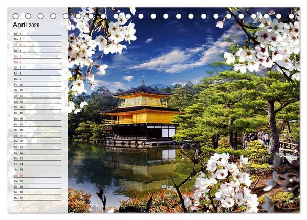 Produktbild: Japan. Im Land der aufgehenden Sonne (Tischkalender 2026 DIN A5 quer), CALVENDO Monatskalender